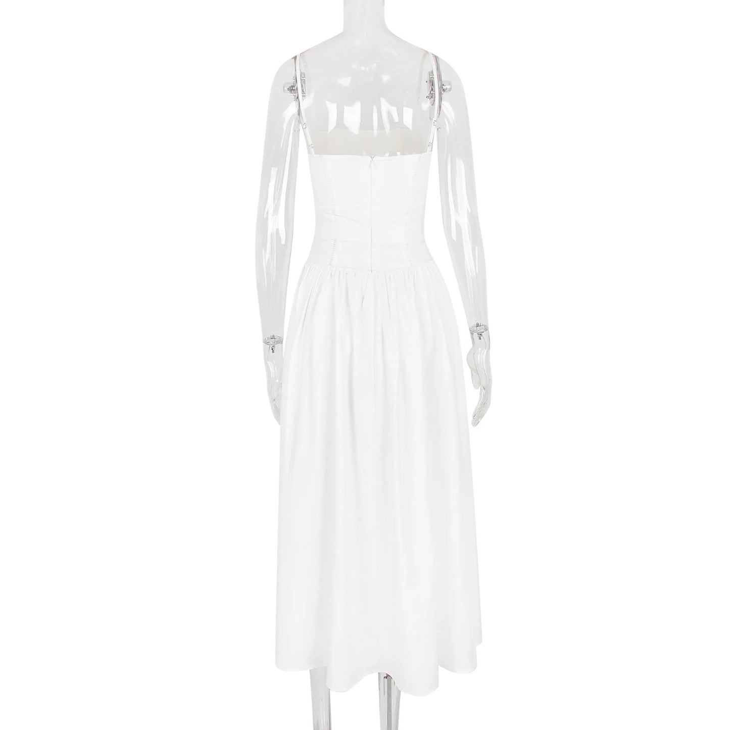 Weißes Spitzenkleid Damen