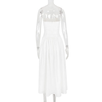 Weißes Spitzenkleid Damen
