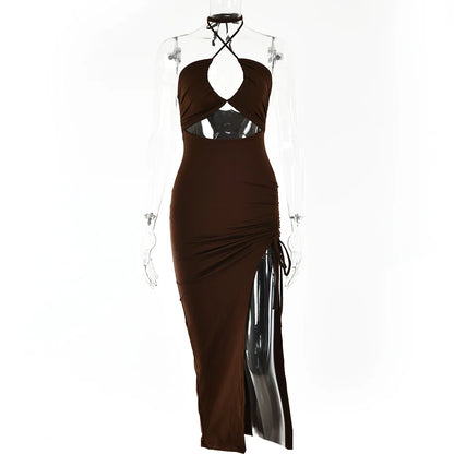 Rückenfreies Midi-Kleid