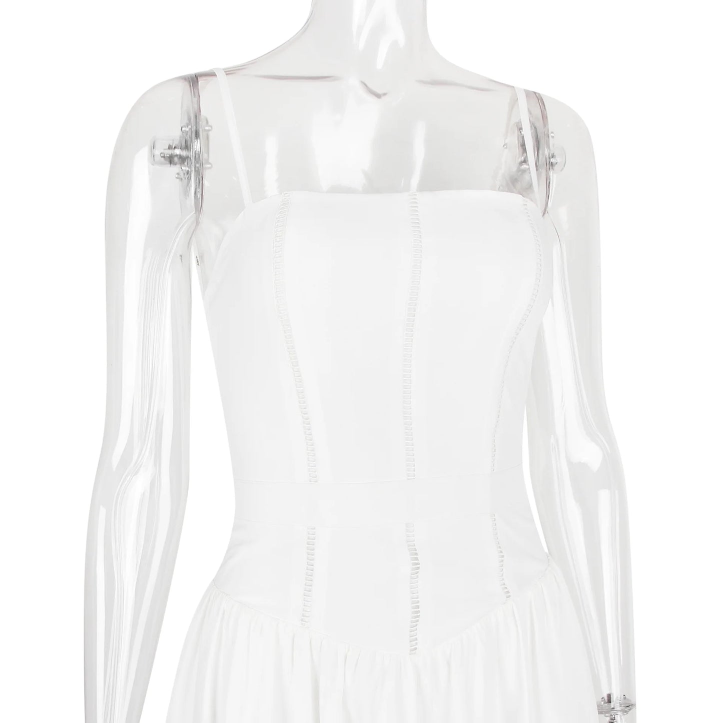 Weißes Spitzenkleid Damen