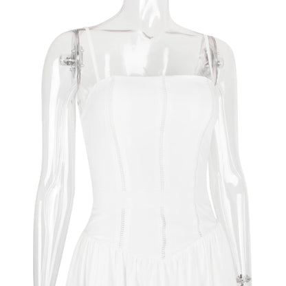 Weißes Spitzenkleid Damen