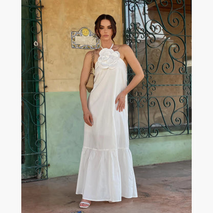 Weißes Spitzenkleid Damen