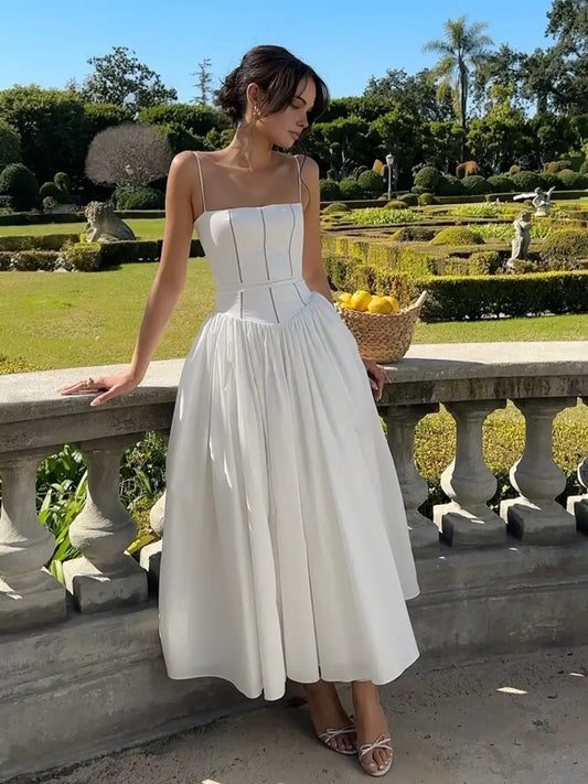 Weißes Spitzenkleid Damen