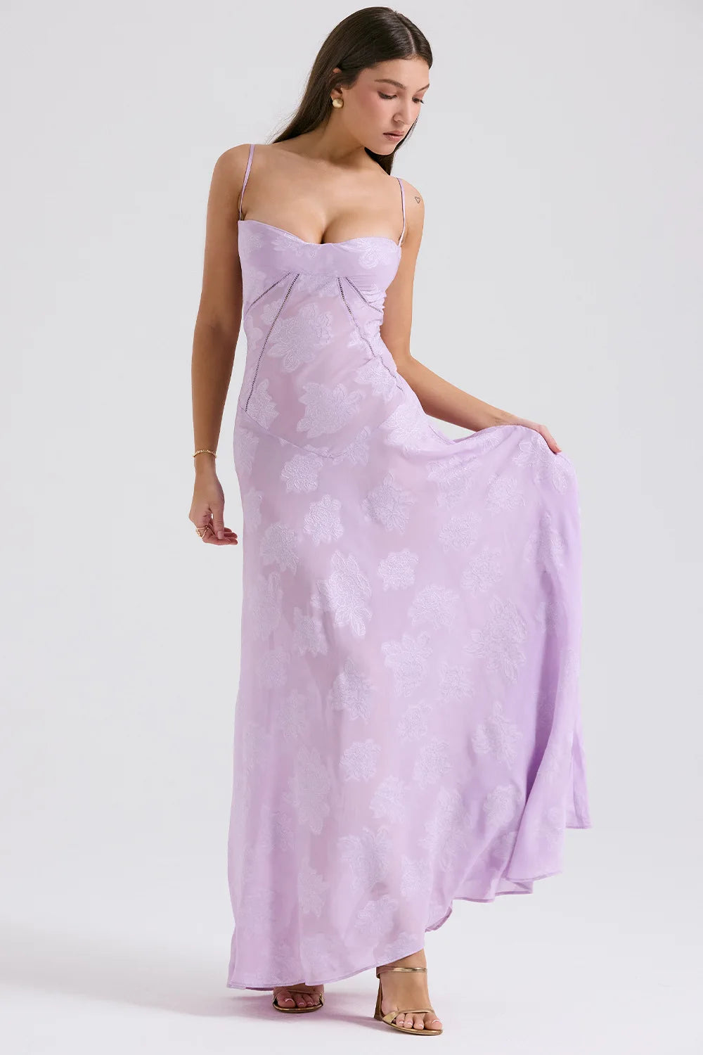 Weißes Spitzenkleid Damen