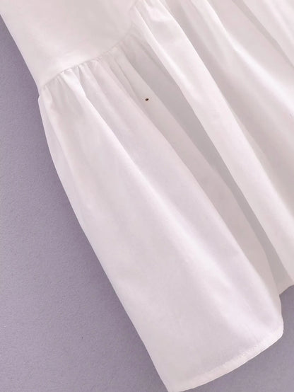 Weißes Spitzenkleid Damen