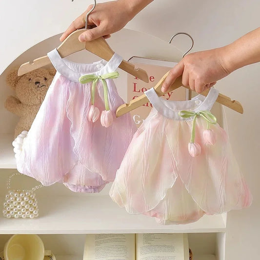 Baby Mädchen Romper Kleid
