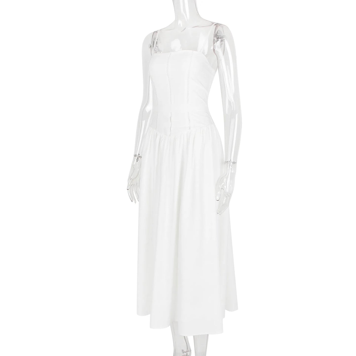 Weißes Spitzenkleid Damen