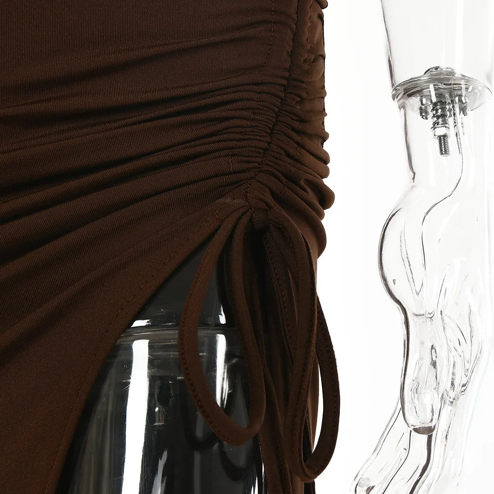 Rückenfreies Midi-Kleid