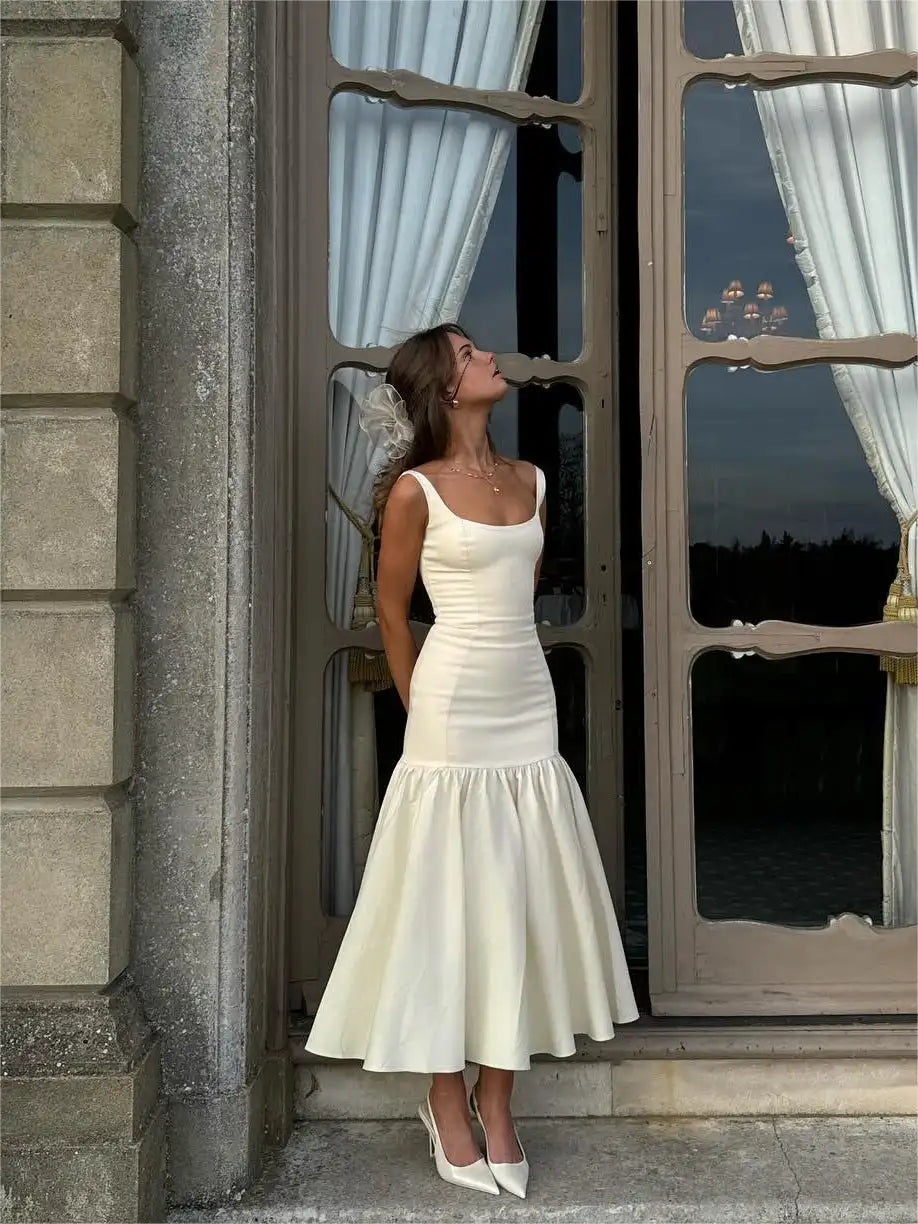 Weißes Spitzenkleid Damen
