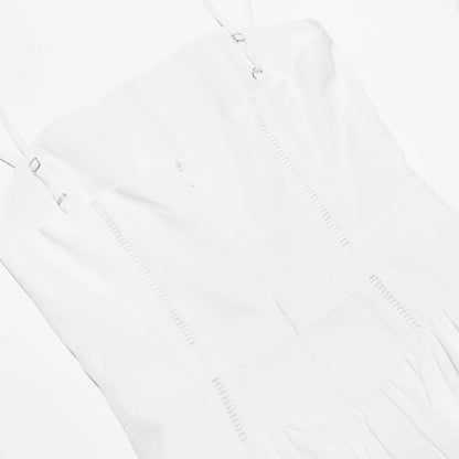 Weißes Spitzenkleid Damen