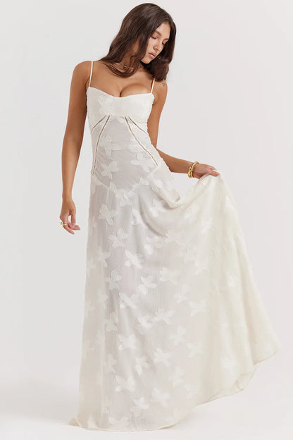 Weißes Spitzenkleid Damen