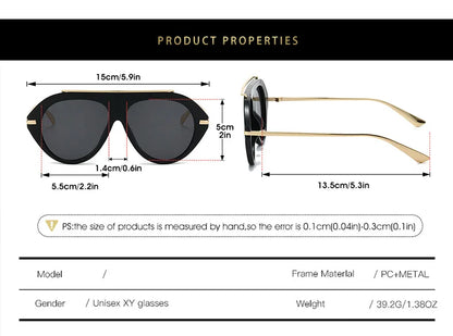 Oversized Piloten-Sonnenbrille