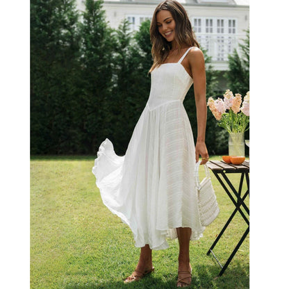 Weißes Spitzenkleid Damen